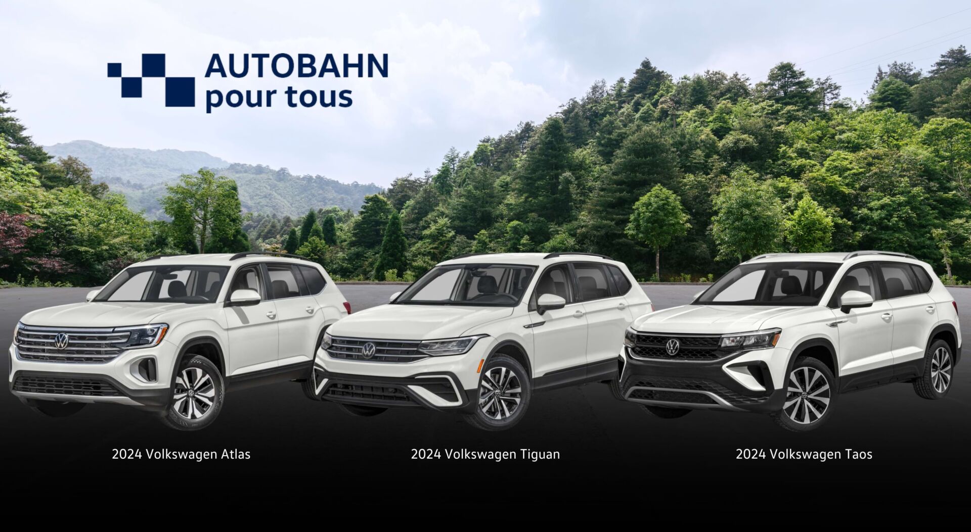 Louez le Tiguan, Atlas ou Taos 2024 chez Laval Volkswagen à un taux préférentiel!