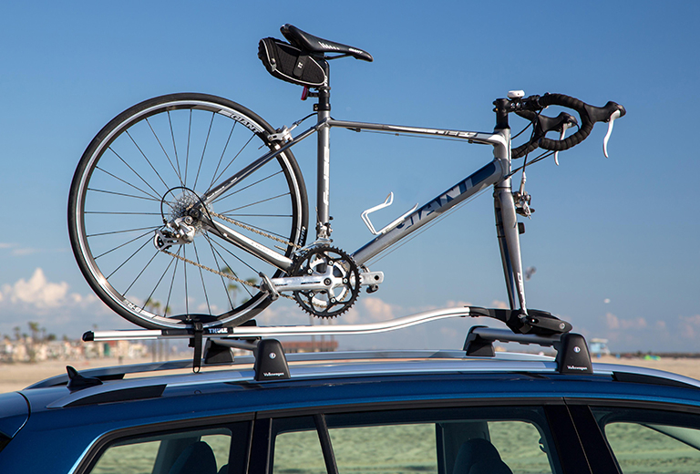 Accessoire : rack à vélo sur véhicule Volkswagen